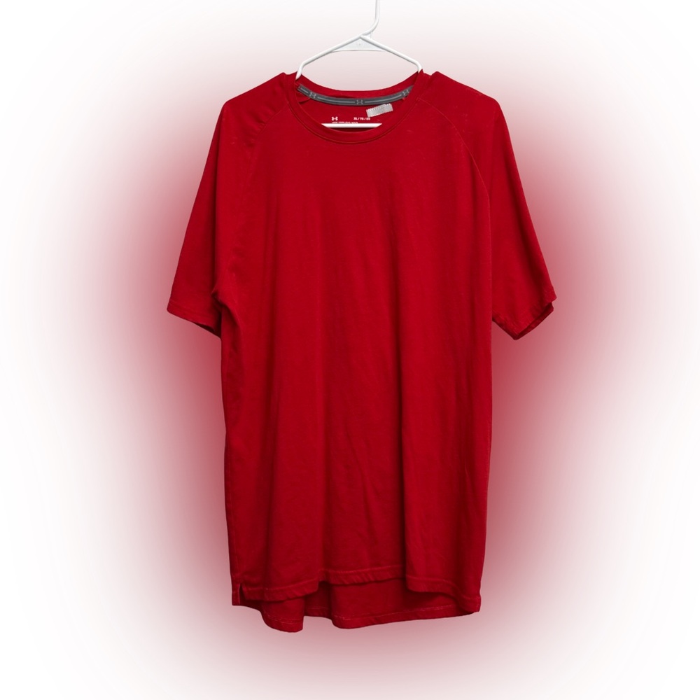 Under Armour Scarlet and Charcoal Tee